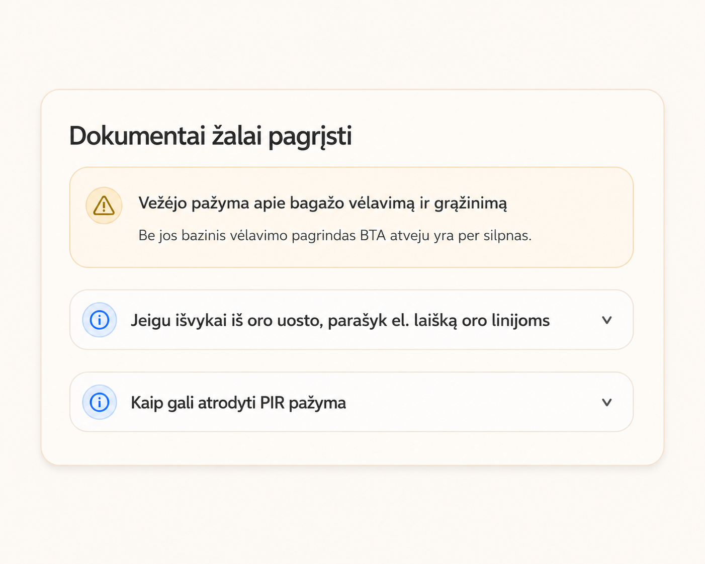 Dokumentai žalai pagrįsti